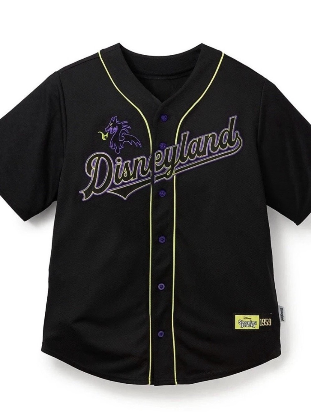 NWT Disneyland disney parks Sleeping Beauty Maleficent Baseball Jersey Adult